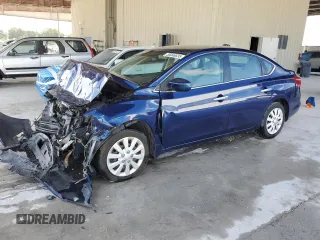 2017 Nissan Sentra SV with VIN 3N1AB7AP4HL638949, listed as a Copart auction lot 55046635 with 87,665 mi miles and Salvage Title. Bid and sale history available at DreamBid. Image 1.