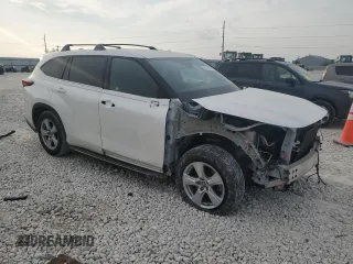 2020 Toyota Highlander LE with VIN 5TDZZRAHXLS027648, listed as a Copart auction lot 53491155 with 92,710 mi miles and Salvage title. Bid and sale history available at DreamBid. Image 4.