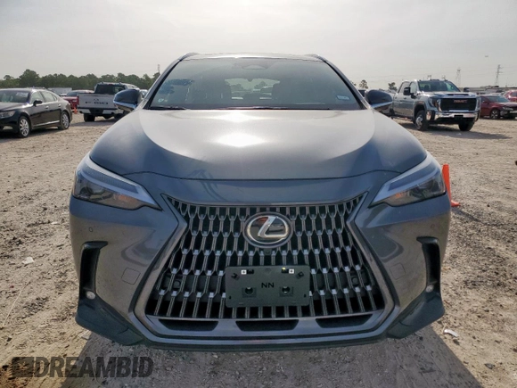 2025 Lexus NX 350h Premium with VIN 2T2GKCEZ8SC052708, listed as a Copart auction lot 66940845 with 1,186 mi miles and Salvage title. Bid and sale history available at DreamBid. Image 5.