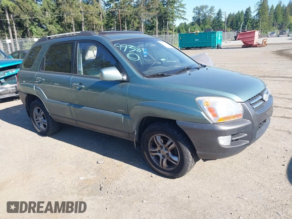 2006 Kia Sportage LX with VIN KNDJE723667170725, listed as a IAAI auction lot 42347100 with 153,002 mi miles and . Bid and sale history available at DreamBid. Image 1.
