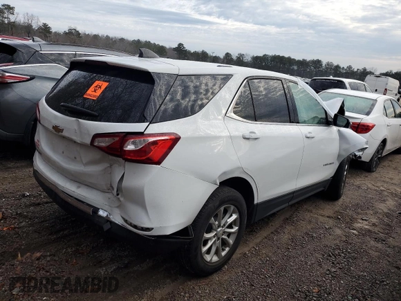 2019 Chevrolet Equinox LT z VIN 2GNAXTEVXK6174262, wystawiony jako Copart lot #43207345 z przebiegiem Nie podano mil oraz Szkoda całkowita • Salvage title. Historia ofert i sprzedaży dostępna na DreamBid. Obrazek 3.