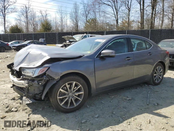 2018 Acura TLX w/Technology Pkg with VIN 19UUB1F50JA008875, listed as a Copart auction lot 48611285 with 41,302 mi miles and Salvage Title. Bid and sale history available at carsss.com. Image 1.