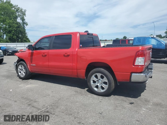 2022 Ram 1500 Lone Star with VIN 1C6RREFT1NN124615, listed as a Copart auction lot 56849265 with 89,947 mi miles and Salvage title. Bid and sale history available at DreamBid. Image 2.