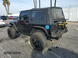 2017 Jeep Wrangler Sport with VIN 1C4GJWAG9HL576707, listed as a Copart auction lot 43285955 with 113,692 mi miles and Salvage Title. Bid and sale history available at DreamBid. Image 2.