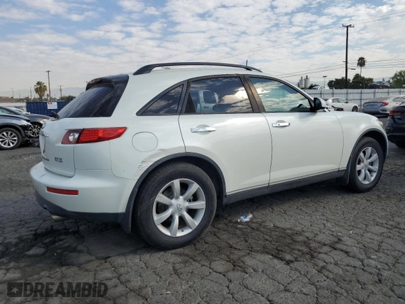 2005 Infiniti FX35 with VIN JNRAS08W75X218197, listed as a Copart auction lot 70484194 with 153,426 mi miles and Salvage Title. Bid and sale history available at carsss.com. Image 3.