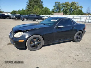 2003 Mercedes-Benz SLK-Class 3.2L with VIN WDBKK65F43F287801, listed as a Copart auction lot 75333444 with 166,541 mi miles and Salvage Title. Bid and sale history available at carsss.com. Image 1.