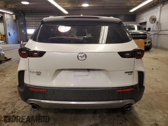 2023 Mazda CX-50 2.5 Turbo Premium Plus Package with VIN 7MMVABEY3PN117386, listed as a Copart auction lot 87626305 with 15,389 mi miles and Salvage Title. Bid and sale history available at carsss.com. Image 6.