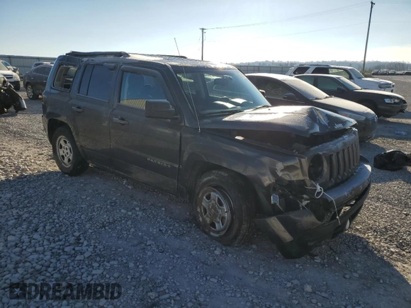 2017 Jeep Patriot Sport SE with VIN 1C4NJPBAXHD122645, listed as a Copart auction lot 45347355 with 74,322 mi miles and Salvage Title. Bid and sale history available at carsss.com. Image 4.