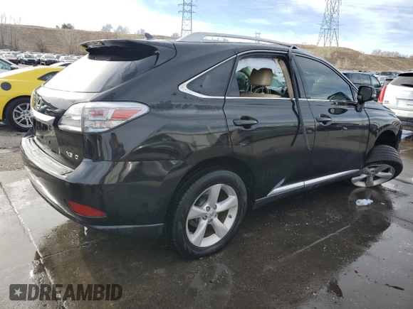 2011 Lexus RX 350 with VIN JTJBK1BA7B2013931, listed as a Copart auction lot 50087405 with 117,389 mi miles and Salvage Title. Bid and sale history available at DreamBid. Image 3.