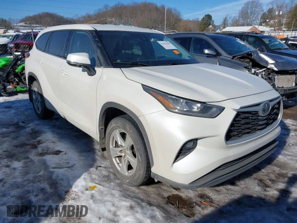 2020 Toyota Highlander LE with VIN 5TDBZRBH5LS511758, listed as a IAAI auction lot 41432586 with 76,214 mi miles and . Bid and sale history available at DreamBid. Image 1.