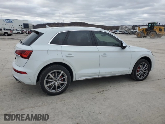 2022 Audi SQ5 Prestige with VIN WA1C4AFY0N2055977, listed as a Copart auction lot 86912774 with 13,290 mi miles and Salvage Title. Bid and sale history available at carsss.com. Image 3.