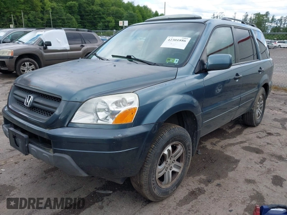 2005 Honda Pilot EX-L z VIN 5FNYF18695B043728, wystawiony jako IAAI lot #42301886 z przebiegiem 237 174 mil mil oraz . Historia ofert i sprzedaży dostępna na DreamBid. Obrazek 2.