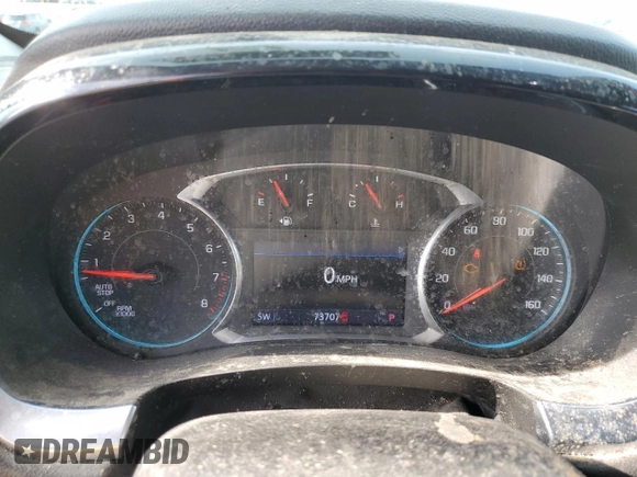 2020 Chevrolet Traverse LT Cloth with VIN 1GNERGKW7LJ198829, listed as a Copart auction lot 47864175 with 73,707 mi miles and Salvage Title. Bid and sale history available at carsss.com. Image 9.