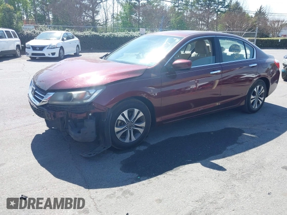 2013 Honda Accord LX z VIN 1HGCR2F39DA140100, wystawiony jako IAAI lot #41872846 z przebiegiem 160 088 mil mil oraz . Historia ofert i sprzedaży dostępna na DreamBid. Obrazek 17.