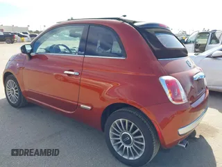 2012 FIAT 500 Gucci with VIN 3C3CFFER8CT370548, listed as a IAAI auction lot 42028846 with 74,091 mi miles. Bid and sale history available at carsss.com. Image 3.