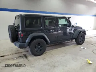 2023 Jeep Wrangler Willys with VIN 1C4HJXDN8PW531498, listed as a Copart auction lot 49875335 with 37,194 mi miles and Salvage Title. Bid and sale history available at DreamBid. Image 3.
