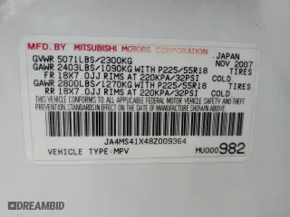 2008 Mitsubishi Outlander XLS with VIN JA4MS41X48Z009364, listed as a Copart auction lot 86018664 with 170,060 mi miles and Salvage Title. Bid and sale history available at carsss.com. Image 13.