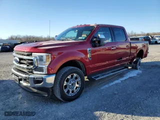 2022 Ford Super Duty F-250 SRW XL with VIN 1FT7W2B67NEE78646, listed as a Copart auction lot 50261735 with 64,603 mi miles and Salvage Title. Bid and sale history available at carsss.com. Image 1.