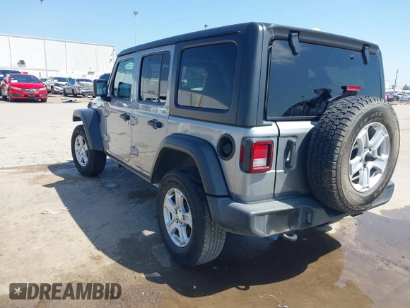 2021 Jeep Wrangler Unlimited Willys with VIN 1C4HJXDN1MW616467, listed as a IAAI auction lot 41791928 with 88,618 mi miles and . Bid and sale history available at DreamBid. Image 3.