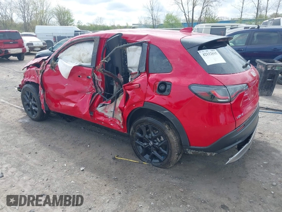 2024 Honda HR-V Sport with VIN 3CZRZ2H52RM734779, listed as a IAAI auction lot 42112615 with 9,651 mi miles and . Bid and sale history available at DreamBid. Image 3.
