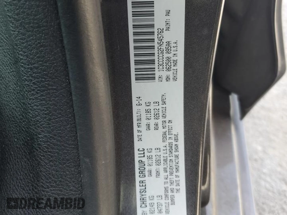 2015 Chrysler 200 C with VIN 1C3CCCCG2FN545762, listed as a Copart auction lot 53960825 with 119,873 mi miles and Clean Title. Bid and sale history available at DreamBid. Image 12.