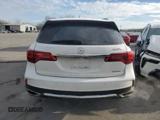 2018 Acura MDX Advance with VIN 5J8YD4H86JL027066, listed as a Copart auction lot 41480075 with 55,318 mi miles and Salvage Title. Bid and sale history available at carsss.com. Image 6.