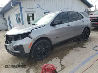 2024 Chevrolet Equinox LS z VIN 3GNAXHEG6RL129839, wystawiony jako Copart lot #59003495 z przebiegiem 52 407 mil mil oraz Szkoda całkowita • Salvage title. Historia ofert i sprzedaży dostępna na DreamBid. Obrazek 1.