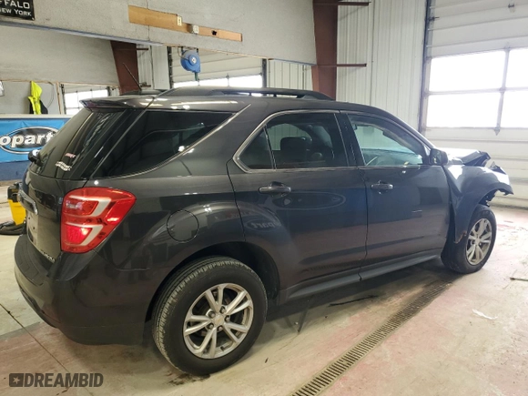 2016 Chevrolet Equinox LT with VIN 1GNFLFEKXGZ107729, listed as a Copart auction lot 52396495 with 137,749 mi miles and Salvage Title. Bid and sale history available at carsss.com. Image 3.