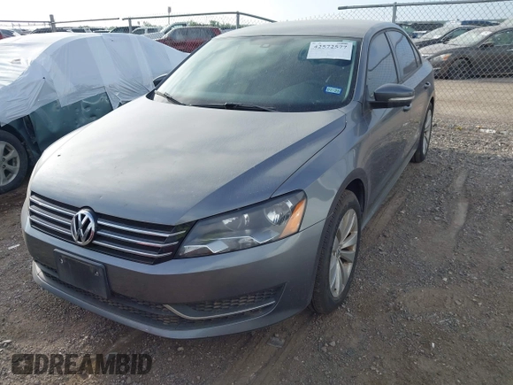2013 Volkswagen Passat S with VIN 1VWAP7A37DC031197, listed as a IAAI auction lot 42572577 with 197,324 mi miles and . Bid and sale history available at DreamBid. Image 2.
