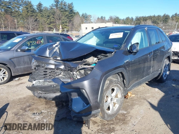 2021 Toyota RAV4 Hybrid LE with VIN 4T3LWRFVXMU035343, listed as a IAAI auction lot 41340188 with 37,072 mi miles. Bid and sale history available at carsss.com. Image 2.