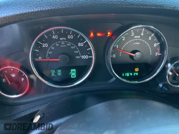 2012 Jeep Wrangler Sport with VIN 1C4GJWAG5CL201499, listed as a Copart auction lot 55247615 with 116,414 mi miles and Clean Title. Bid and sale history available at carsss.com. Image 8.