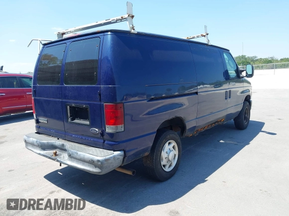 2008 Ford Econoline Cargo Commercial with VIN 1FTNE24W38DA15310, listed as a IAAI auction lot 42060940 with 213,468 mi miles and . Bid and sale history available at carsss.com. Image 4.