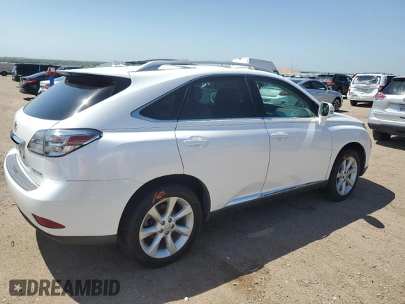2011 Lexus RX 350 with VIN 2T2BK1BA6BC080620, listed as a Copart auction lot 63202875 with Not provided miles and Salvage title. Bid and sale history available at DreamBid. Image 3.