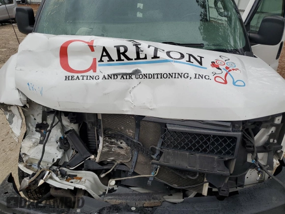 2020 Chevrolet Express Cargo Van with VIN 1GCWGAFG5L1254320, listed as a Copart auction lot 39557064 with 0 mi miles and Salvage Title. Bid and sale history available at carsss.com. Image 11.