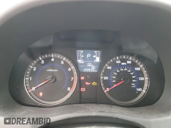 2015 Hyundai Accent GLS with VIN KMHCT4AE9FU913133, listed as a Copart auction lot 49409425 with 120,930 mi miles and Clean Title. Bid and sale history available at DreamBid. Image 9.