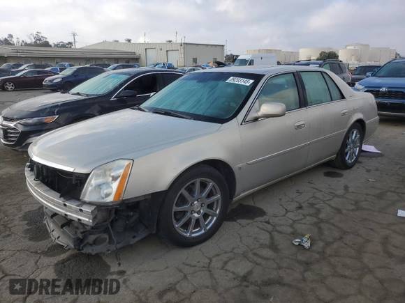 2007 Cadillac DTS Performance with VIN 1G6KD57997U191308, listed as a Copart auction lot 89203145 with 119,140 mi miles and Salvage Title. Bid and sale history available at carsss.com. Image 1.