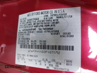 2003 Ford Mustang Deluxe z VIN 1FAFP44403F407592, wystawiony jako IAAI lot #42409746 z przebiegiem 211 269 mil mil oraz . Historia ofert i sprzedaży dostępna na DreamBid. Obrazek 9.