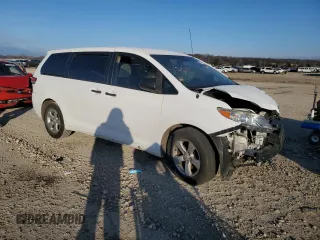 2012 Toyota Sienna with VIN 5TDKA3DCXCS012959, listed as a Copart auction lot 87316364 with Not Provided miles and Salvage Title. Bid and sale history available at DreamBid. Image 4.