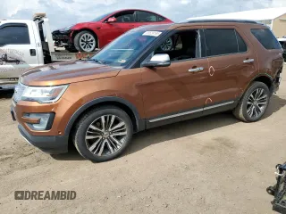 2017 Ford Explorer Platinum с VIN 1FM5K8HT8HGA16023, выставлен на аукционе Copart как лот 59529195 с пробегом 101 609 миль миль и Списание • Salvage title. История ставок и продаж доступна на DreamBid. Изображение 1.