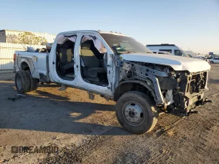 2024 Ford F-350 XL with VIN 1FT8W3DT5REC30446, listed as a Copart auction lot 88304145 with 23,260 mi miles and Salvage Title. Bid and sale history available at DreamBid. Image 4.