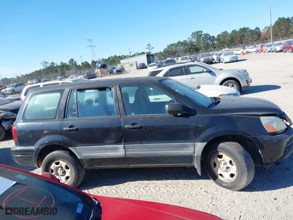 2005 Honda Pilot LX with VIN 2HKYF18175H512174, listed as a IAAI auction lot 41038439 with 1 mi miles. Bid and sale history available at carsss.com. Image 13.