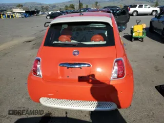 2015 FIAT 500e with VIN 3C3CFFGE0FT672771, listed as a Copart auction lot 46716455 with 45,088 mi miles and Salvage Title. Bid and sale history available at carsss.com. Image 6.
