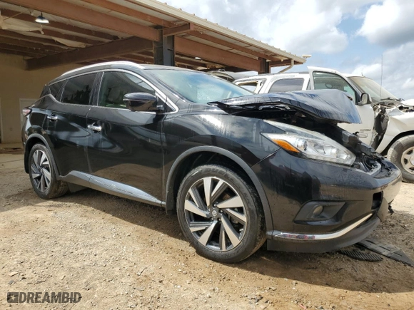 2017 Nissan Murano Platinum with VIN 5N1AZ2MG3HN125209, listed as a Copart auction lot 51776745 with 56,825 mi miles and Salvage Title. Bid and sale history available at carsss.com. Image 4.