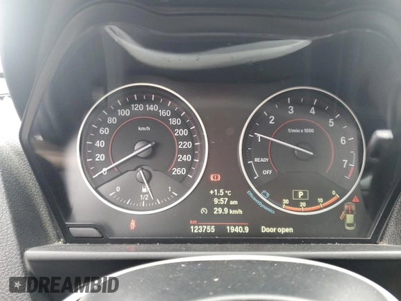 2014 BMW 2 Series 228i with VIN WBA1F5C57EV255677, listed as a Copart auction lot 52769705 with 123,755 mi miles and Clean Title. Bid and sale history available at DreamBid. Image 9.
