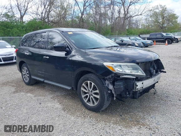 2014 Nissan Pathfinder SV with VIN 5N1AR2MN8EC715394, listed as a IAAI auction lot 42080367 with 141,208 mi miles. Bid and sale history available at carsss.com. Image 1.