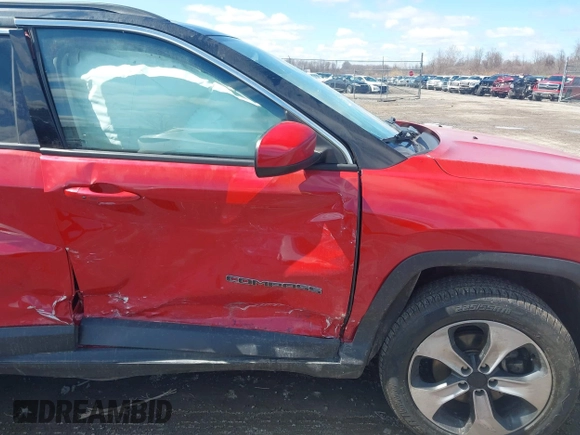 2018 Jeep Compass Altitude with VIN 3C4NJDBBXJT101043, listed as a IAAI auction lot 41937293 with 80,439 mi miles and . Bid and sale history available at carsss.com. Image 6.