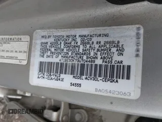 2003 Toyota Camry LE with VIN 4T1BE30K73U704489, listed as a IAAI auction lot 41905778 with Not Provided miles and . Bid and sale history available at DreamBid. Image 9.