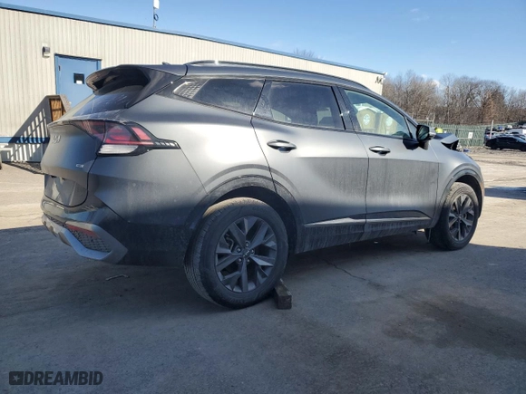 2023 Kia Sportage Hybrid SX-Prestige with VIN KNDPXCAG5P7011102, listed as a Copart auction lot 44859615 with 42,217 mi miles and Salvage Title. Bid and sale history available at carsss.com. Image 3.