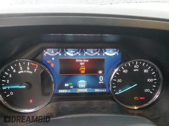 2022 Ford Expedition Max XLT with VIN 1FMJK1JTXNEA27256, listed as a Copart auction lot 83704554 with 106,834 mi miles and Clean title. Bid and sale history available at DreamBid. Image 9.