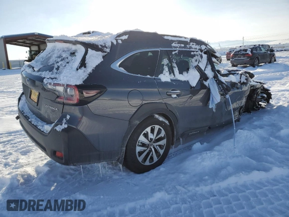 2025 Subaru Outback Premium z VIN 4S4BTAFC6S3193324, wystawiony jako Copart lot #45035655 z przebiegiem 1 107 mil mil oraz Szkoda całkowita • Salvage title. Historia ofert i sprzedaży dostępna na DreamBid. Obrazek 3.